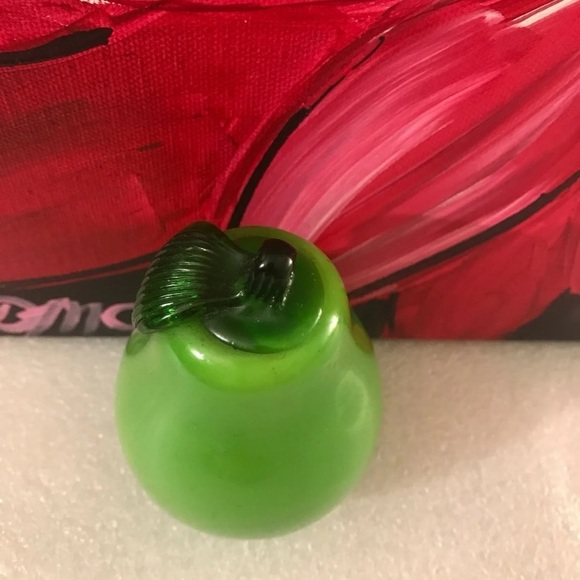 Vintage green glass pear - Picture 4 of 6